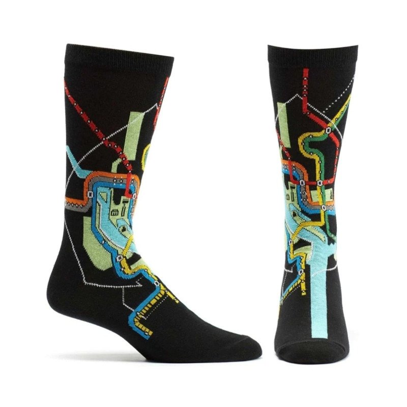 DC Metro Subway Mens Map Sock