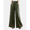 Casual Loose Drawstring Plus Size Wide Leg Pants