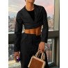 Mens Cropped Blazer Pants 2 Pieces Outfits