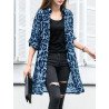 Leopard Print Lapel Long Sleeve Chiffon Shirt