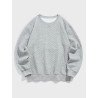 Mens Texture Crew Neck Long Sleeve Casaul Pullover Sweatshirts