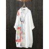 Patchwork Print Long Sleeve Lapel Button Front Shirt