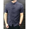 Men's Retro Button Causal Short Sleeve Shirts