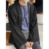 Mens Plain Long Sleeve Kimono Cardigan