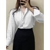 Solid Long Sleeve Pocket Lapel Button Front Shirt
