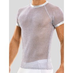 Men's Sexy Shiny Mesh See-through T-Shirts