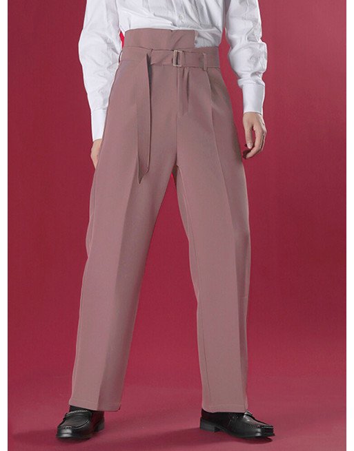 Men Asymmetrical Straight Loose Wide-leg Pants
