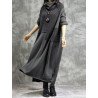 Solid Color Plush Patchwork Turtleneck Long Sleeve Dress