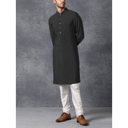Mens Stand-up Collar Long-sleeved Robes