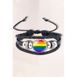 Pride Bracelet LGBTQ Accessories Heart Rainbow Bracelets for Men Women