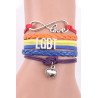 LGBT Couple Bracelet Jewelry Gay Couple Accessories Gifts for Men Women