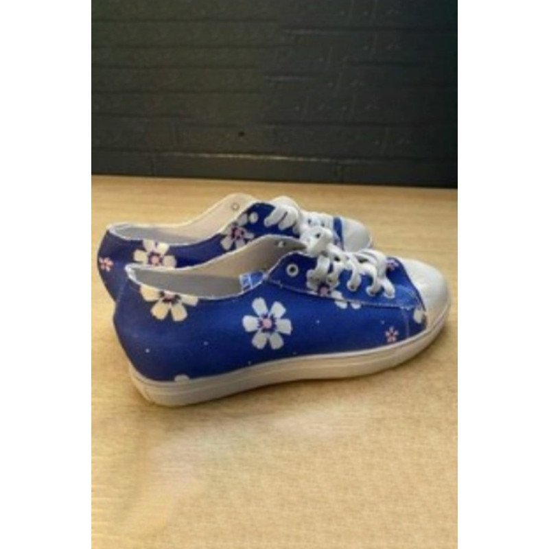 Women  s Canvas Shoes Sneakers Cute Lace up Slip on Walking Shoe