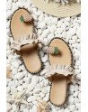 Pineapple Sandals Clip Toe Flip Flops Toe Ring Casual Flat Beach Shoes