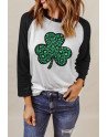 St. Patrick's Day Shamrock Leopard Spotted Clover St Patric T Shirt