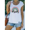 Womens LGBT Rainbow Graphic Tee Summer Mothers Day Graphic Tank Top