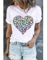 Cute Bunny Graphic T Shirt Short Sleeve Tee Tops for Women