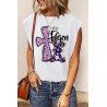 Casual Tank Top for Women Easter Rabbit Sleeveless T Shirt