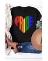 Pride Shirt Women Rainbow LGBT Gay Shirt Top Rainbow Casual Tshirt