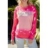 Mama Sweatshirt Women Long Sleeve Crewneck Mama Graphic Tie Dye Pullover Tees