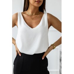 Deep V Neck Loose Tank Top Loose Sleeveless T Shirt Blouse