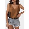 Deep V Neck Loose Tank Top Loose Sleeveless T Shirt Blouse