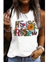 Summer Casual Tank Top Easter Bunny Graphic Sleeveless Tops for Women