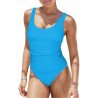 Tankini Swimsuits for Women Ruched High Cut Cheeky Bikini Bottom Two Piece Bathing Suits