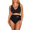 Women's Bikini Swimsuit Front Cross Cut Out Tie Two Piece Bathing Suit