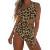 Women One Piece Swimsuits Sexy One Shoulder Monokinis Tie Side Cutout Bathing Suits