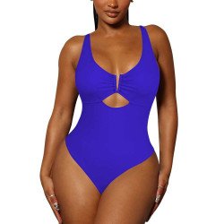 Women's One Piece Swimsuit Tummy Control Cutout High Cut Bathing Suit