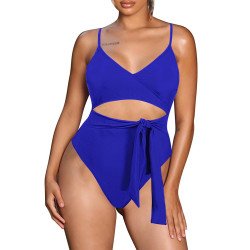 Women's One Piece Swimsuit Cutout Cheeky Tummy Control Bathing Suit Monokini