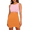 Women's Sexy Bodycon Dress Tank Hollow-out Tulip Mini Dress