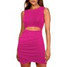 Women's Sexy Bodycon Dress Tank Hollow-out Tulip Mini Dress