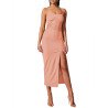 Women's Summer Sleeveless Cutout Bodycon Dresses Cocktail Club Pencil Side Split Midi Dress