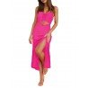 Women's Cut Out Long Dresses Bodycon Sleeveless Maxi Dress with Slit