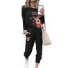Lounge Sets for Women Christmas Reindeer Print Loungewear Set Jogging Suits