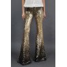 Gold Sequined Bell Bottom Pants
