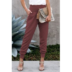 Women's High Waist Joggers Wide Band Sweatpants with Pockets