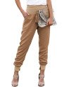 Women's High Waist Joggers Wide Band Sweatpants with Pockets