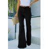 Womens High Waisted Bell Jeans with Pocket
