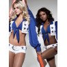 Womens Dallas Cowboys Cheerleader Halloween Costume Blue