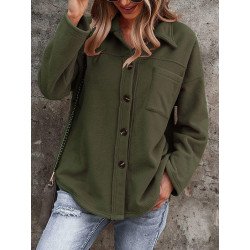 Womens Oversized Flannel Shirt Jacket