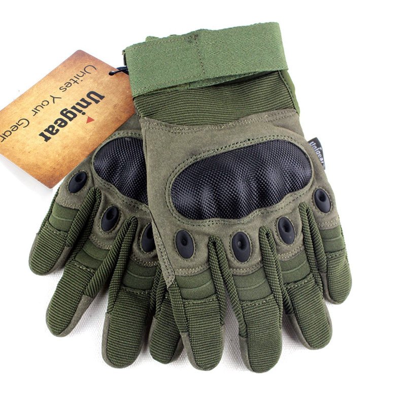 Tactical Gloves with Full Finger Touch M Army Green