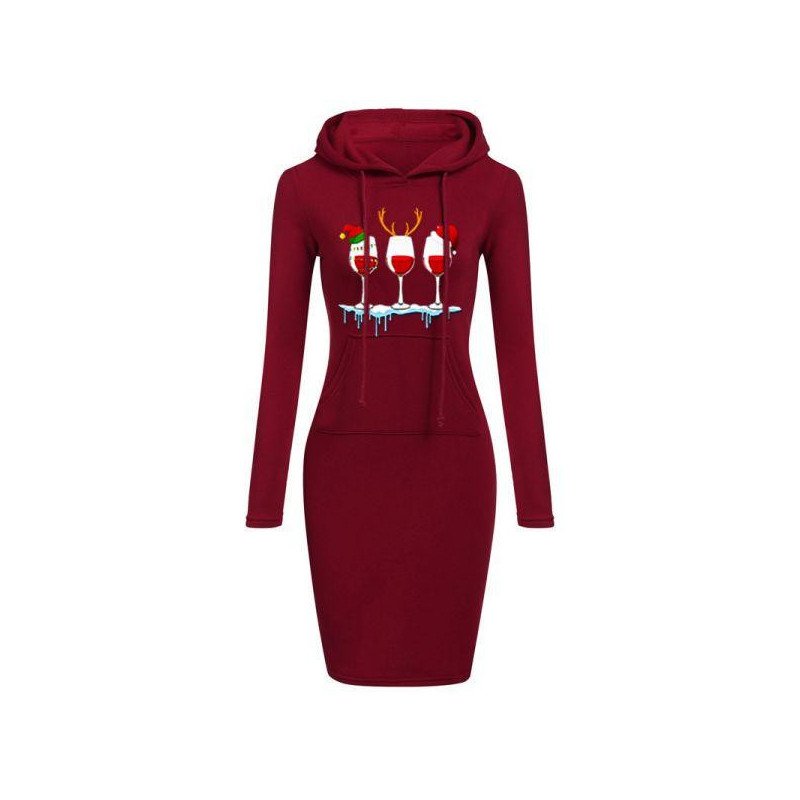 Cute Christmas Dresses Xmas Print Dress