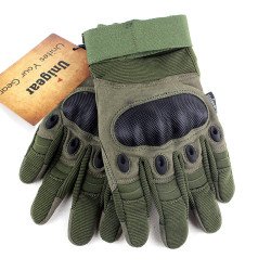 Tactical Gloves with Full Finger Touch L Army Green