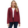 Womens Long Sleeve Full Zip Up Fuzzy Polar Fleece Jacket Coat With Pockets