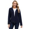 Womens Long Sleeve Full Zip Up Fuzzy Polar Fleece Jacket Coat With Pockets