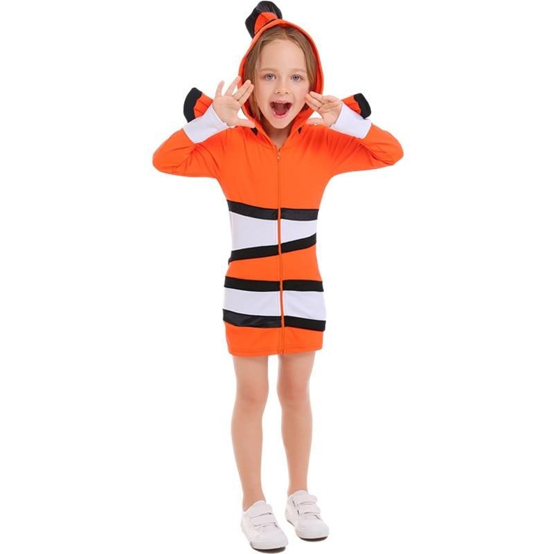 Kids Women Nemo Clown Fish Halloween Family Costume