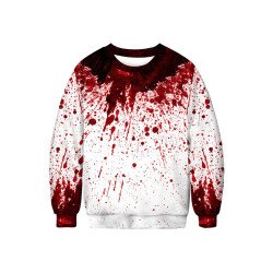 Halloween Blood Splatter Sweatshirt Dark Red