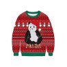 Cute Christmas Panda Sweatshirt Berry Red